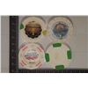 Image 2 : 4-$1 PLASTIC CASINO CHIPS: GRAND VICTORIA,
