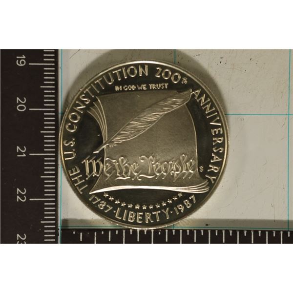 1987-S US CONSTITUTION PF SILVER DOLLAR