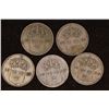 Image 1 : 1909, 11, 13, 19 & 1929 SWEDEN SILVER 10 ORE