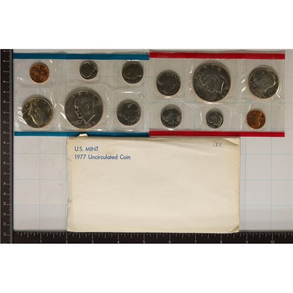 1977 US MINT SET (UNC) P/D (WITH ENVELOPE)