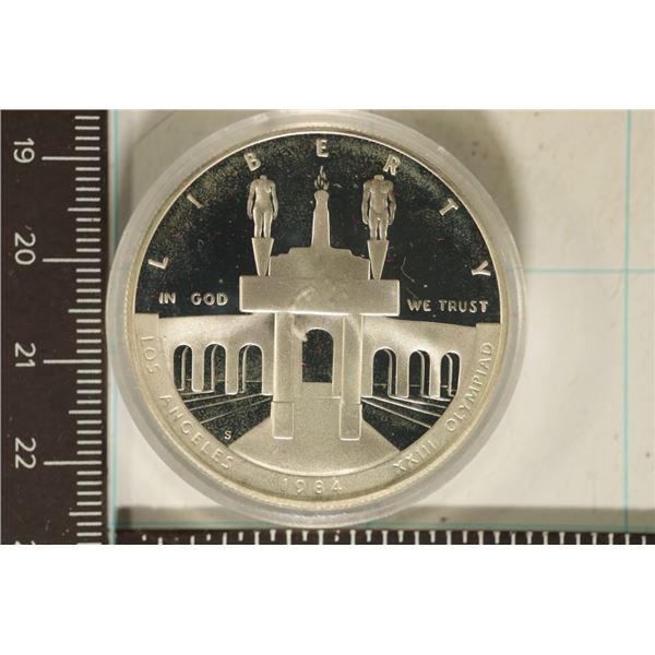 1984-S US OLYMPIAD SILVER DOLLAR PROOF