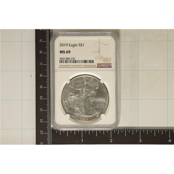 2019 AMERICAN SILVER EAGLE NGC MS69