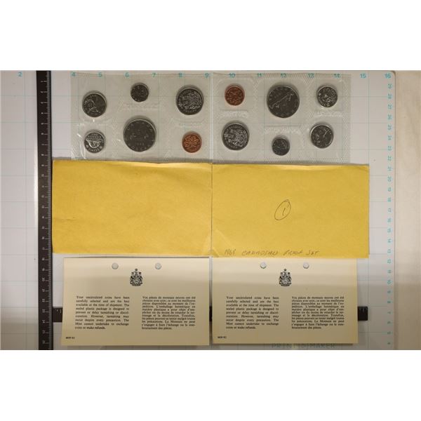 2-CANADA (PF LIKE) SETS: 1968 & 1969 IN ENVELOPES