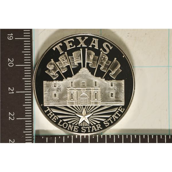1.16 PF STERLING SILVER TEXAS ROUND IN HARD