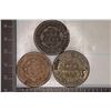 Image 2 : 1826, 1841 & 18? DAMAGED US LARGE CENTS, RIM