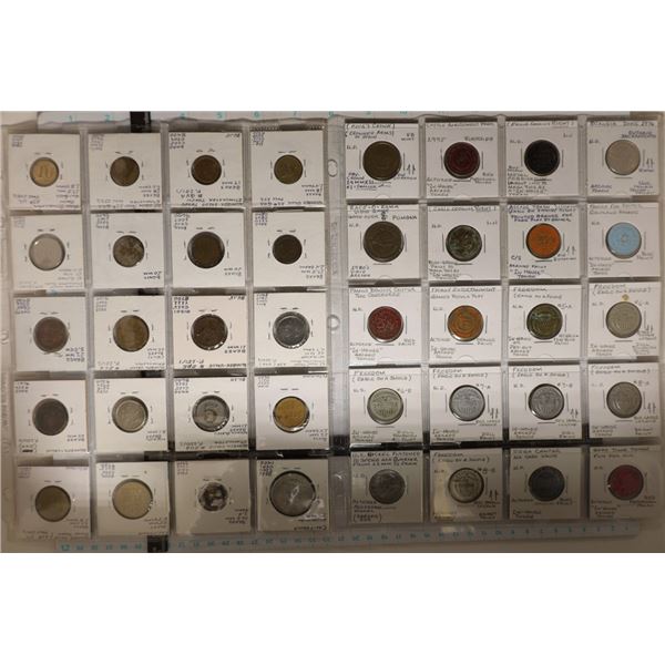 40 ASSORTED ARCADE TOKENS ETC... SEE PICTURES