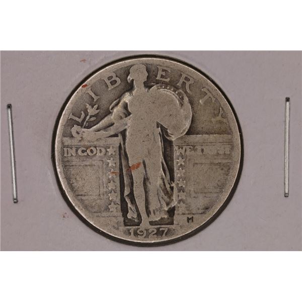 1927 SILVER STANDING LIBERTY QUARTER