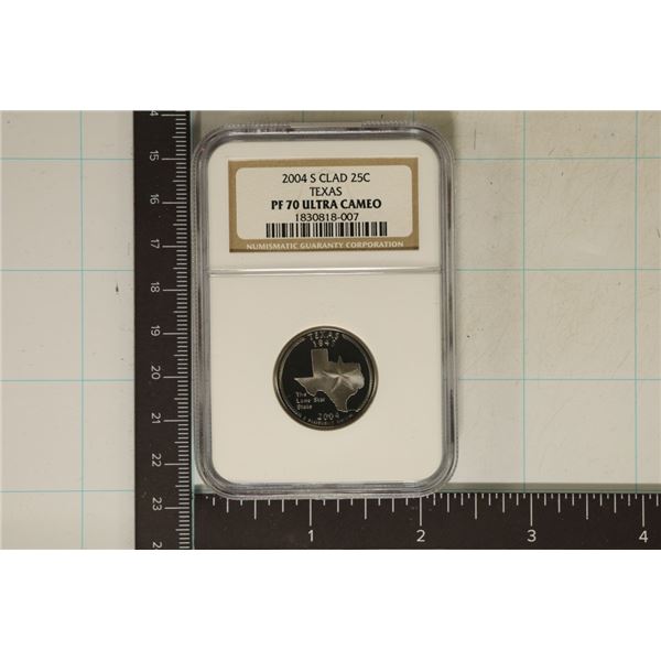 2004-S TEXAS QUARTER NGC PF70 ULTRA CAMEO