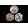 Image 2 : 1953, 54 & 1964 PF WASHINGTON SILVER QUARTERS