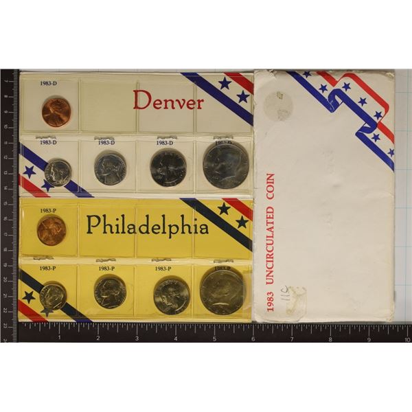 SPECIAL PACK 1983 P & D UNC SET IN ENVELOPE