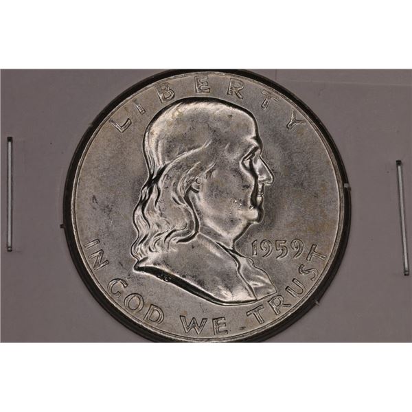 1959 PROOF SILVER FRANKLIN HALF DOLLAR