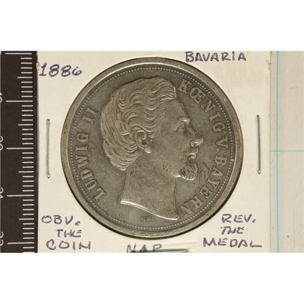 SILVER PLATED GERMAN KEYCHAIN PENDANT OBVERSE