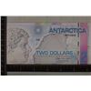 2008 ANTARCTICA POLYMER $2 COLORIZED CRISP UNC