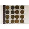 16 NORWAY 2 ORE COINS: 1940-1956. INCLUDES THE