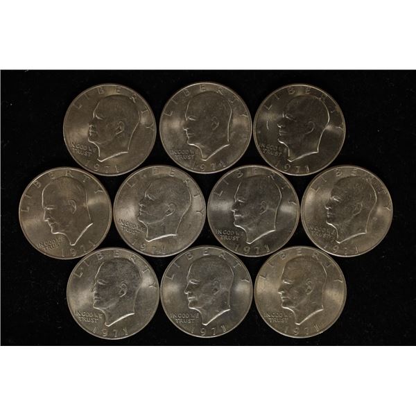 10-1971 IKE DOLLARS UNC