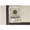 Image 2 : 1945 LINCOLN WHEAT CENT PCGS MS65RD
