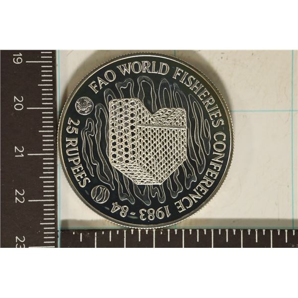 1OZ. STERLING SILVER 1983 REPUBLIC OF SEYCHELLES