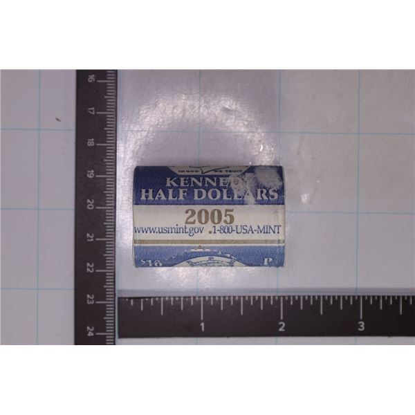 2005-P SOLID DATE $10 ROLL OF KENNEDY HALF DOLLARS