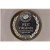Image 2 : .50 OZ. PF STERLING SILVER WEST VIRGINIA STATE