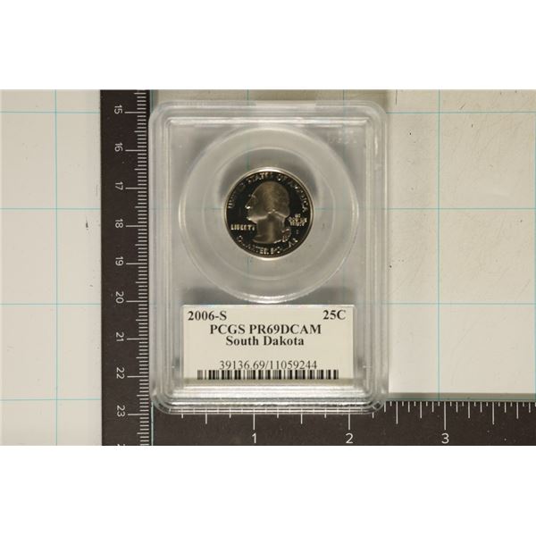 2006-S SOUTH DAKOTA QUARTER PCGS PR69 DCAM