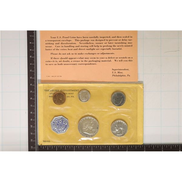1961 US SILVER PROOF SET (WITH ENVELOPE)