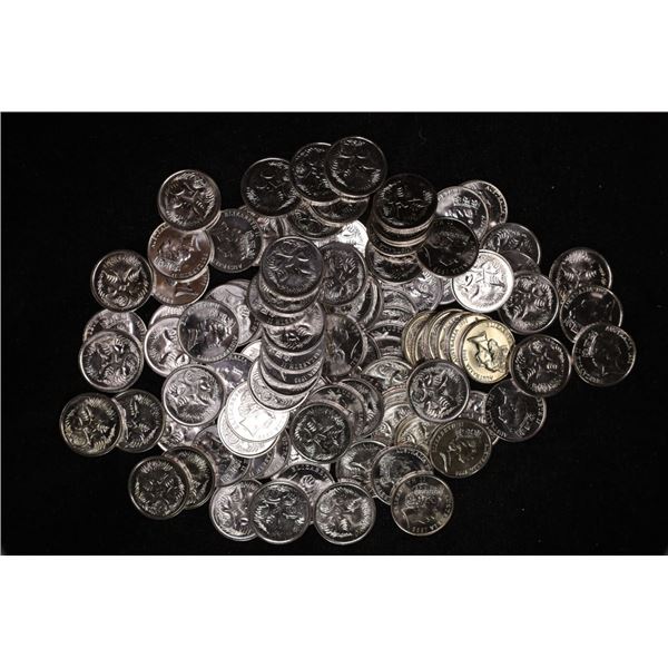 100-1990'S AUSTRALIA 5 CENT BRILLIANT UNC COINS