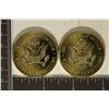 Image 2 : 2 GOLD PLATED 1 OZ. ANIMAL WORLD PF ROUNDS: