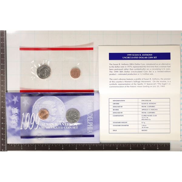 1999-P & D SBA DOLLAR SOUVENIR SET IN ENVELOPE