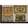 Image 1 : 4 CRISP UNC GERMAN NOTGELDS: 1919-25 PFENNIGS,