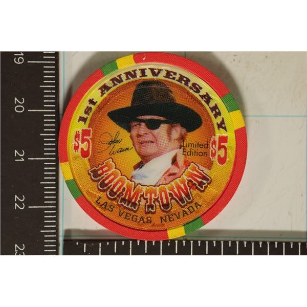 $5 BOOMTOWN CASINO CHIP LIMITED EDITION 1ST