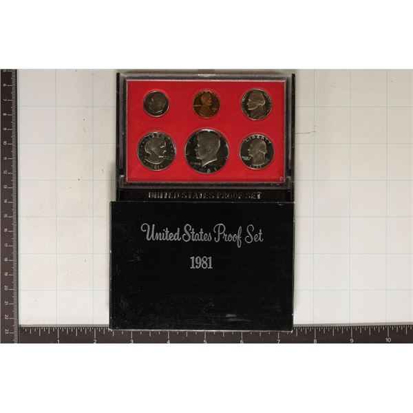 1981 US PROOF SET (WITH BOX)
