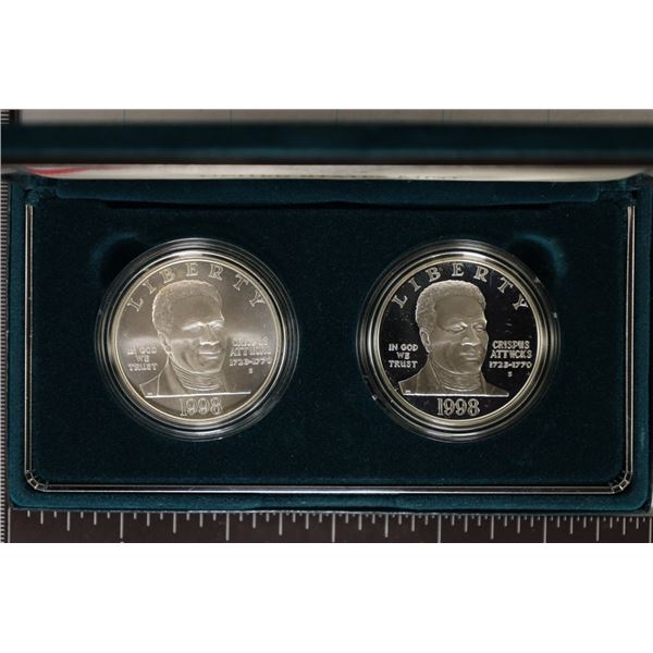 1998 BLACK REVOLUTIONARY WAR PATRIOTS 2 COIN