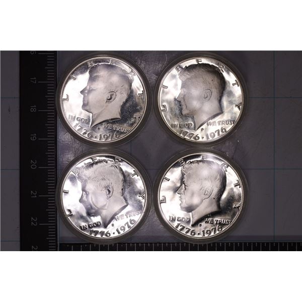 4-1976 SILVER BICENTENNIAL KENNEDY HALF DOLLARS