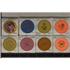 Image 1 : 8-50 CENT PLASTIC CASINO CHIPS: SEE PICTURES