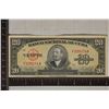 Image 1 : 1949 CUBA 20 PESO BILL WITH "ANTONIO MACEO" ON THE