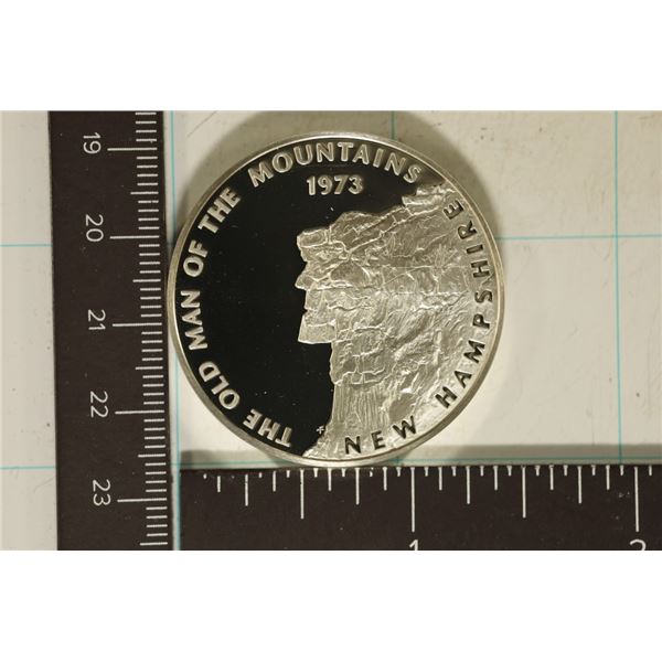 1.17 OZ. PF STERLING SILVER NEW HAMPSHIRE ROUND