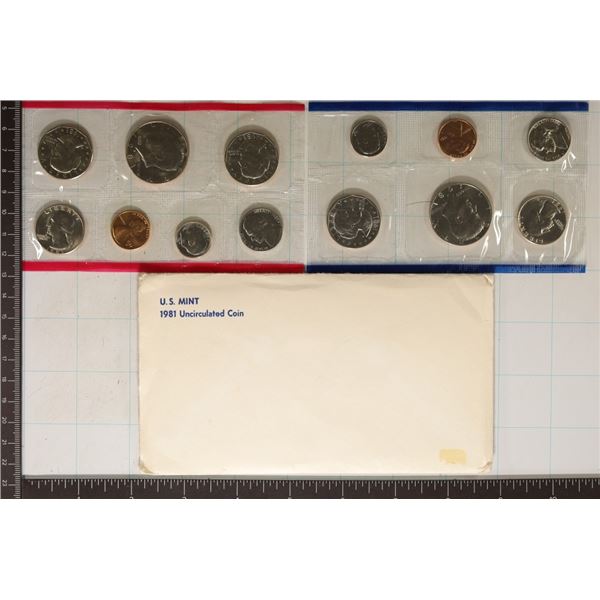 1981 US MINT SET (UNC) P/D/S (WITH ENVELOPE)