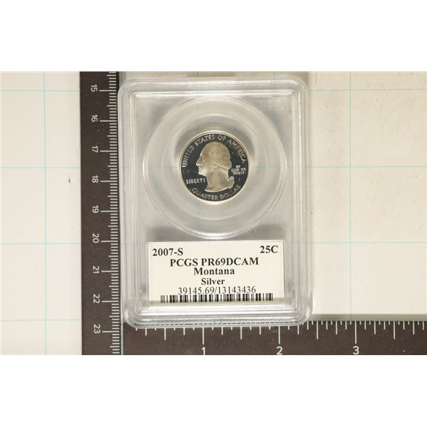 2007-S SILVER MONTANA QUARTER PCGS PR69 DCAM
