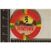 Image 1 : $5 BOOMTOWN CASINO CHIP LAS VEGAS, NEVADA