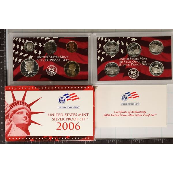 2006 US SILVER PROOF SET (WITH BOX) AND