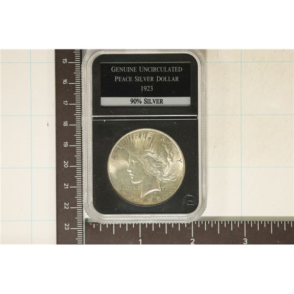 1923 PEACE SILVER DOLLAR GEM UNC