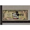 Image 1 : 2008 ONE DISNEY DOLLAR CRISP UNC COLORIZED BILL