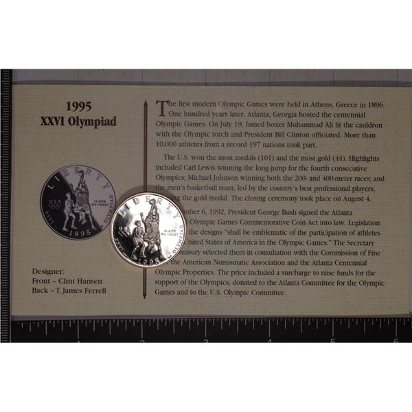 1995-S US PF HALF DOLLAR OLYMPIC BASKETBALL WITH