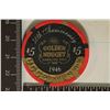 Image 2 : $5 GOLDEN NUGGET CASINO CHIP 1996 50TH ANNIVERSARY