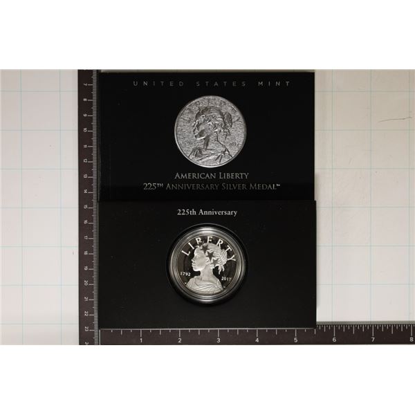 2017-P AMERICAN LIBERTY SILVER MEDAL 225TH ANNIV.