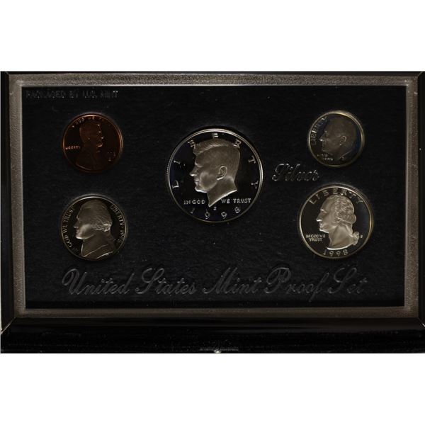 1998 US SILVER PREMIER PROOF SET (WITH BOX)