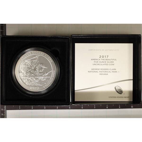 2017 -P GEORGE ROGERS CLARK 5 OZ. SILVER