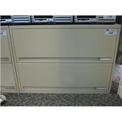 Cream 2 Drawer Lateral Filing Cabinet