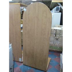 Honey Maple U-shape Bullet Top Executive Suite