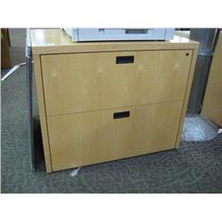 Ash Maple  2 Drawer Lateral Filing Cabinet